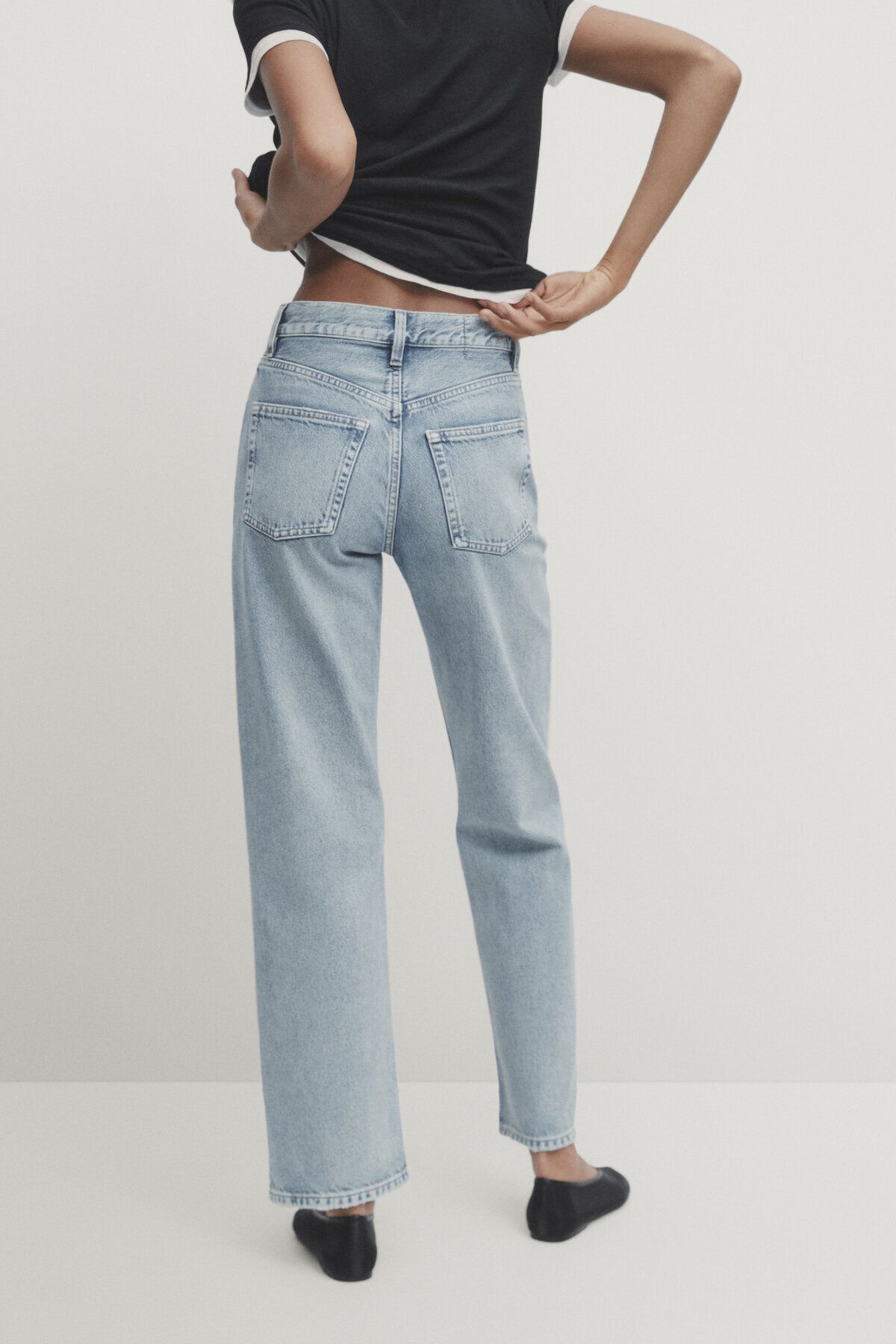 Straight fit yüksek bel jean Straight fit yüksek bel jean