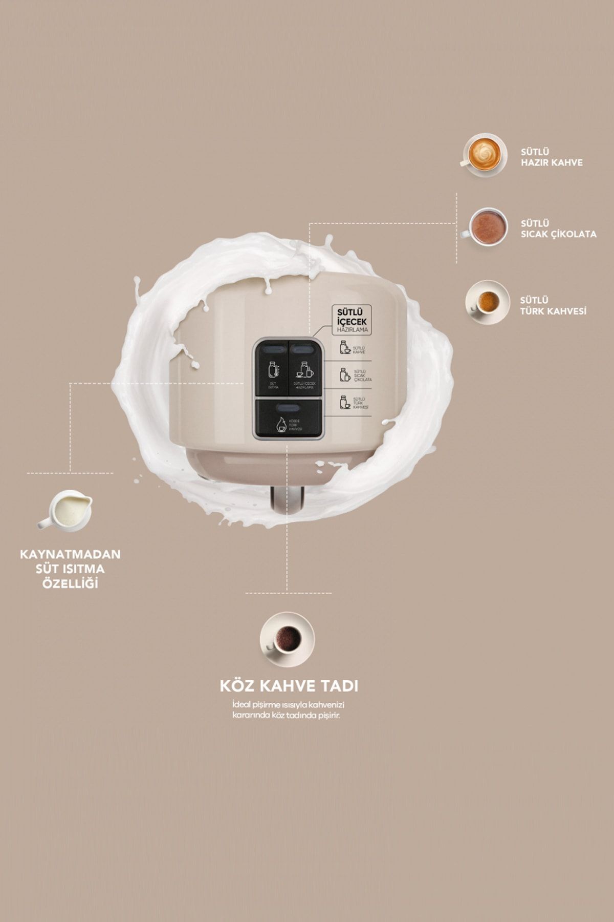 Orginal Hatır Mod Sütlü Türk Kahve Makinesi Latte Orginal Hatır Mod Sütlü Türk Kahve Makinesi Latte