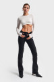 Kadın Siyah Renk Bootcut Fit Orta Bel Likralı Denim Kadın Siyah Renk Bootcut Fit Orta Bel Likralı Denim