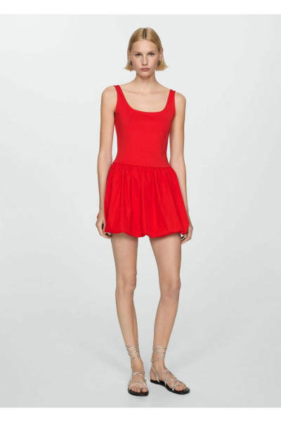 Kombine evaze elbise Kombine evaze elbise