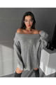 Knitical Tekstil Omuz Açık Katlamalı Mevsimlik Kazak Knitical Tekstil Omuz Açık Katlamalı Mevsimlik Kazak