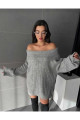 Knitical Tekstil Omuz Açık Katlamalı Mevsimlik Kazak Knitical Tekstil Omuz Açık Katlamalı Mevsimlik Kazak