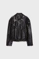 Suni deri oversize biker ceket Suni deri oversize biker ceket