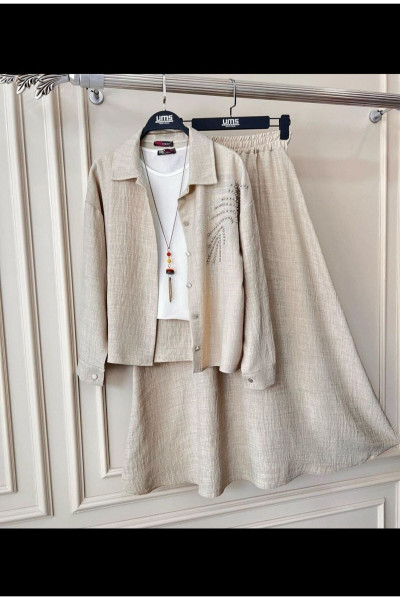 Tesettür etekli takım Tesettür etekli takım