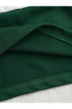 Kadın Yeşil Çizgili NY Baskılı Fermuarlı Polo Yaka Oversize T-shirt Kadın Yeşil Çizgili NY Baskılı Fermuarlı Polo Yaka Oversize T-shirt