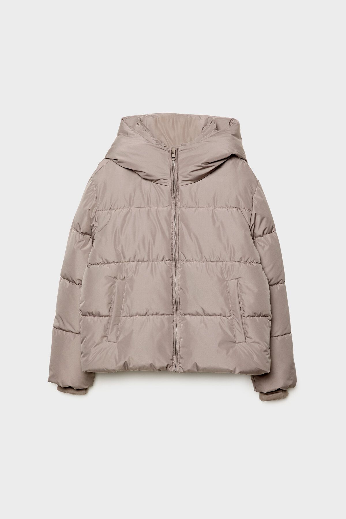 Kapüşonlu basic şişme mont Kapüşonlu basic şişme mont