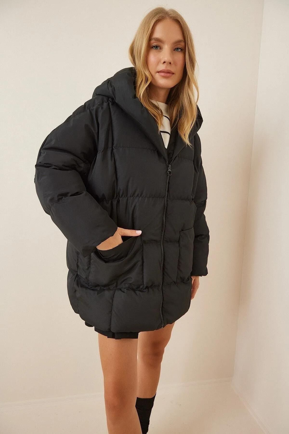 kapüşonlu oversize şişme mont kapüşonlu oversize şişme mont