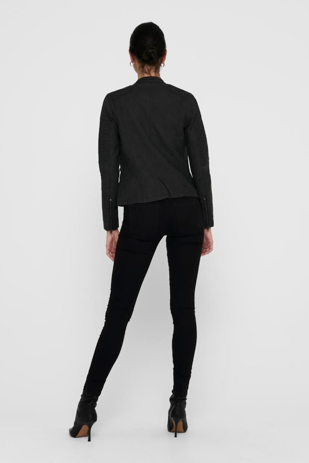 ONLAVA FAUX LEATHER BIKER OTW NOOS SİYAH15102997