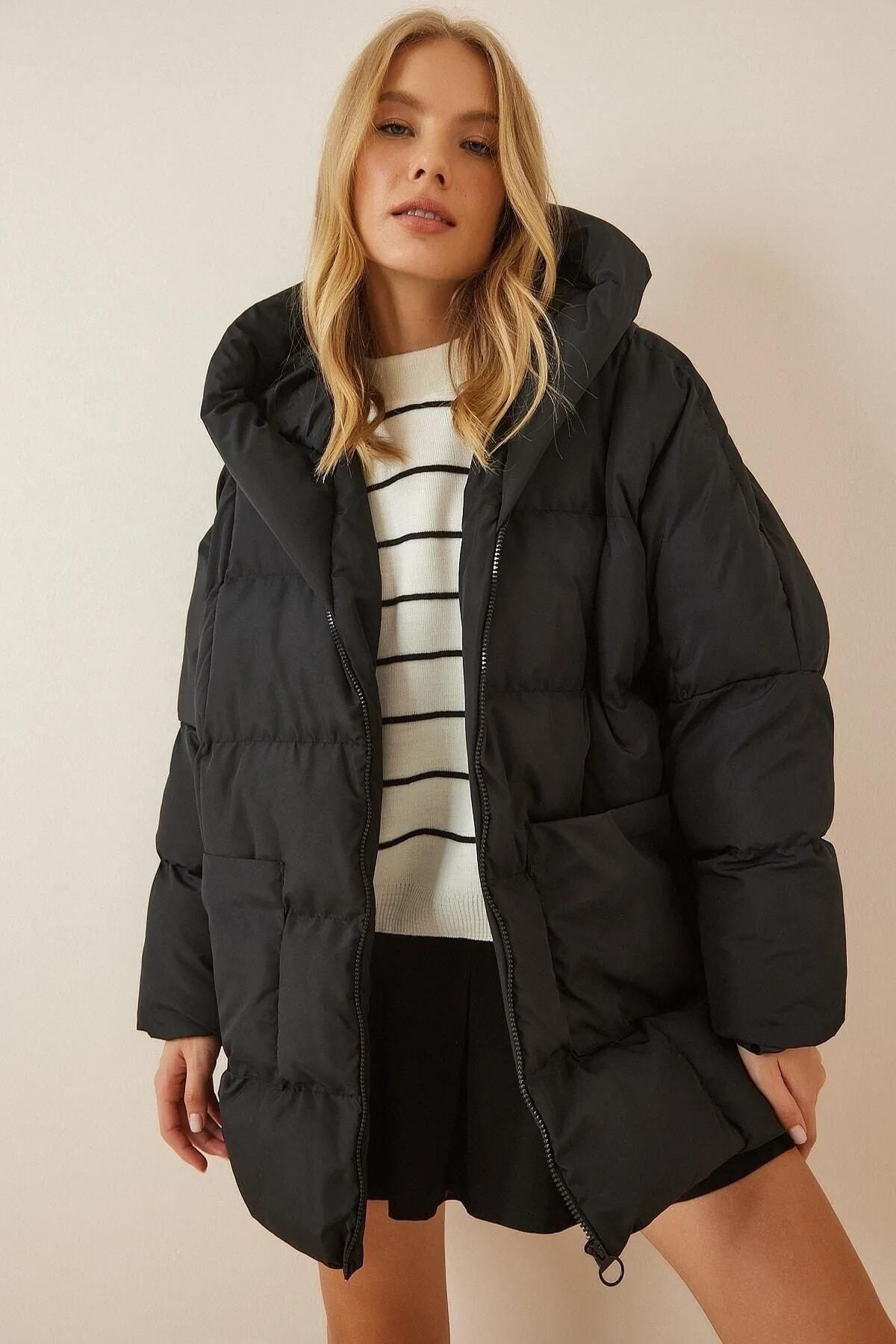 kapüşonlu oversize şişme mont kapüşonlu oversize şişme mont