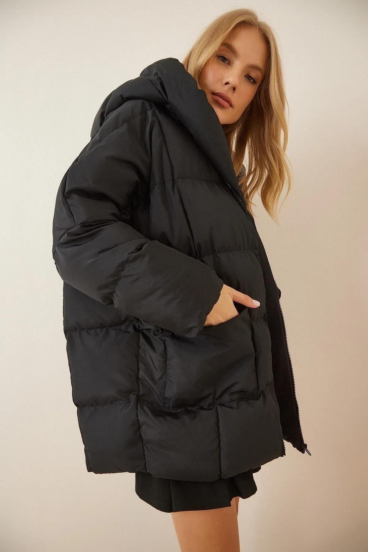 kapüşonlu oversize şişme mont kapüşonlu oversize şişme mont