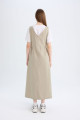 Regular Fit V Yaka Yan Büzgü Detaylı Basic Düz Gabardin Kolsuz Maxi Elbise C9684ax24au Regular Fit V Yaka Yan Büzgü Detaylı Basic Düz Gabardin Kolsuz Maxi Elbise C9684ax24au