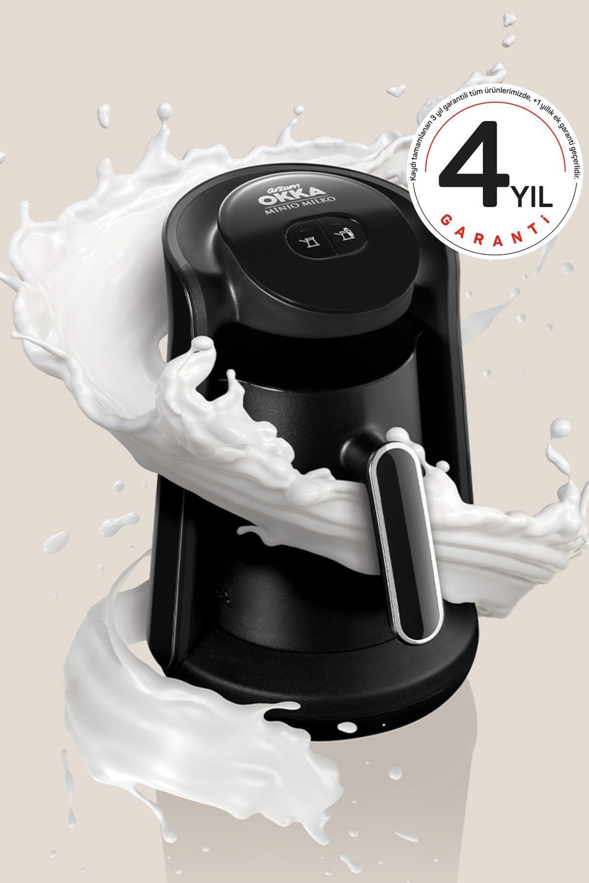 Ok0024-k Okka Minio Milko Sütlü Türk Kahvesi Makinesi - Krom 4 Fincan Kapasiteli Ok0024-k Okka Minio Milko Sütlü Türk Kahvesi Makinesi - Krom 4 Fincan Kapasiteli
