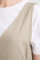 Regular Fit V Yaka Yan Büzgü Detaylı Basic Düz Gabardin Kolsuz Maxi Elbise C9684ax24au Regular Fit V Yaka Yan Büzgü Detaylı Basic Düz Gabardin Kolsuz Maxi Elbise C9684ax24au