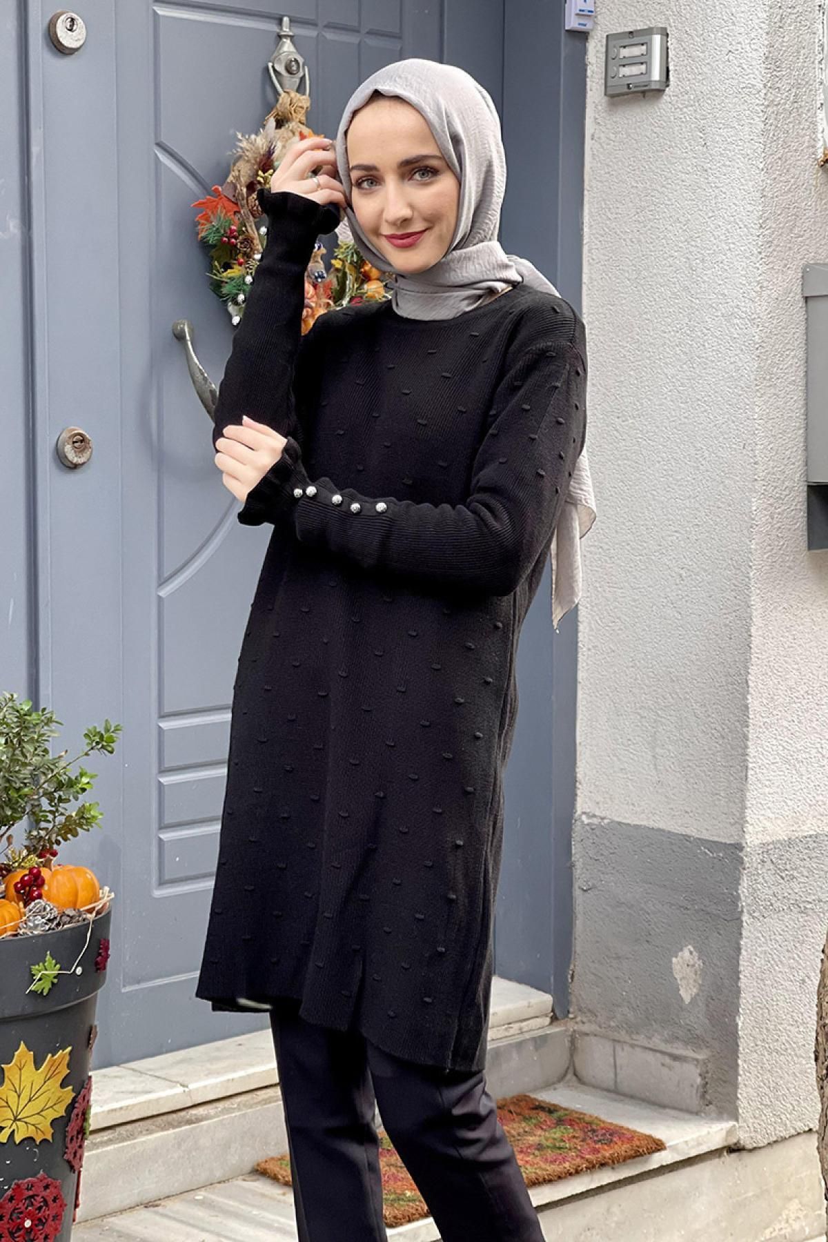 Triko Tunik SİYAH Triko Tunik SİYAH
