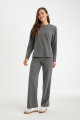Wide Leg Geniş Bol Paça Selanik Kumaş Basic Düz Antrasit Triko Pantolon D0361ax24au Wide Leg Geniş Bol Paça Selanik Kumaş Basic Düz Antrasit Triko Pantolon D0361ax24au