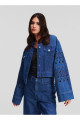 Koyu Mavi Kadın Denim Ceket 241W1422 Koyu Mavi Kadın Denim Ceket 241W1422