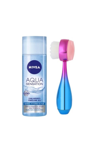 Aqua Sensation Yüz Temizleme Jeli 200 Ml + Güzellik Paketim Yüz Temizleme Fırçası Aqua Sensation Yüz Temizleme Jeli 200 Ml + Güzellik Paketim Yüz Temizleme Fırçası