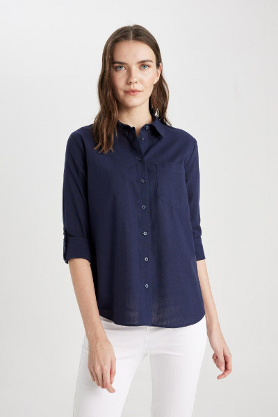 Regular Fit Uzun Kollu Gömlek W7734az24sm