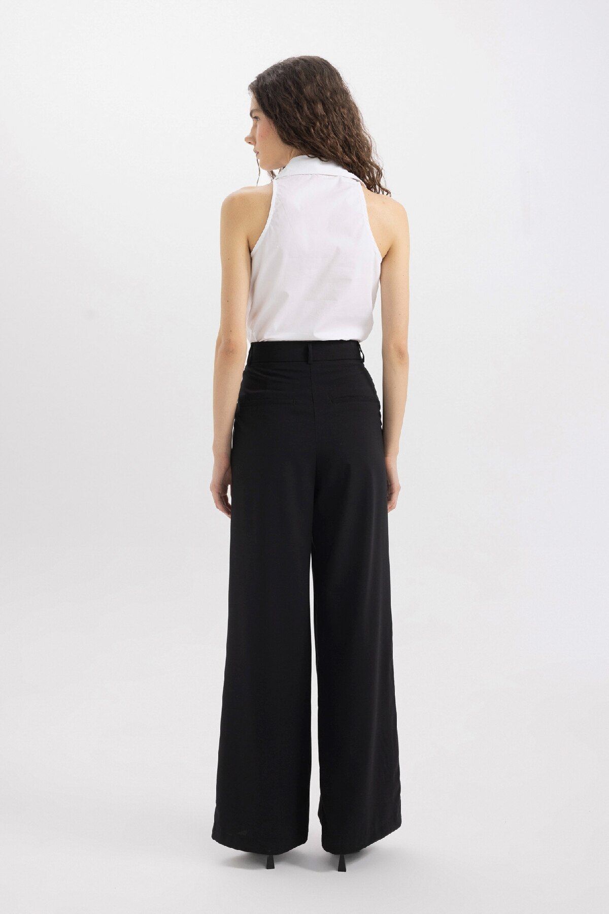 Wide Leg Cepli Yüksek Bel Geniş Paça Uzun Boy Pantolon C6576AX24SM Wide Leg Cepli Yüksek Bel Geniş Paça Uzun Boy Pantolon C6576AX24SM