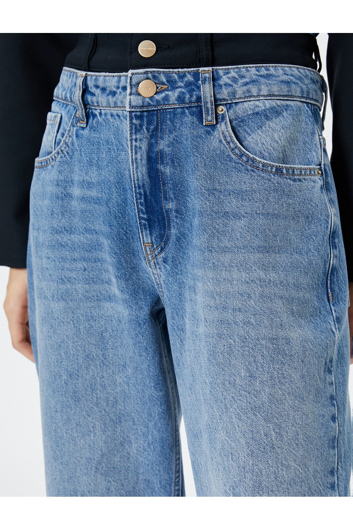 Straight Jean Kot Pantolon Yüksek Bel Düz Paça - Eve Jeans Straight Jean Kot Pantolon Yüksek Bel Düz Paça - Eve Jeans