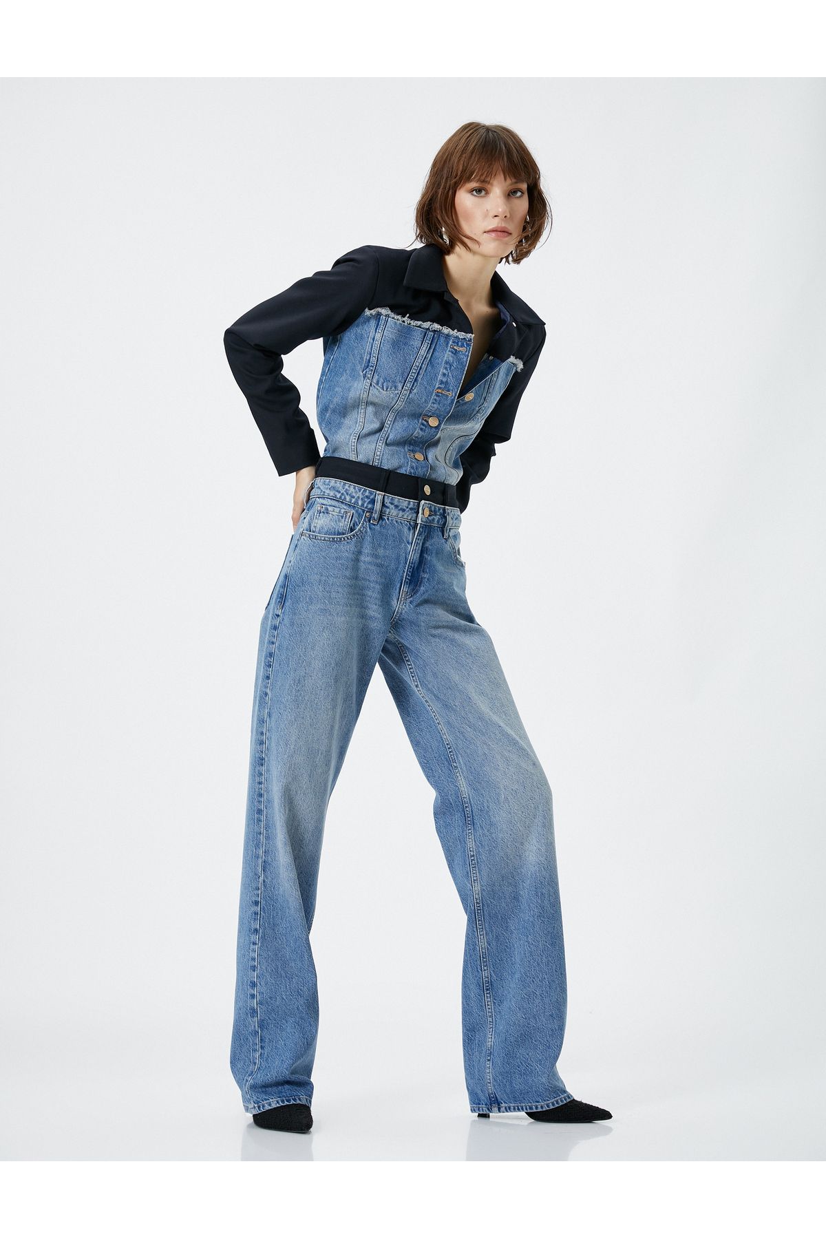 Straight Jean Kot Pantolon Yüksek Bel Düz Paça - Eve Jeans Straight Jean Kot Pantolon Yüksek Bel Düz Paça - Eve Jeans