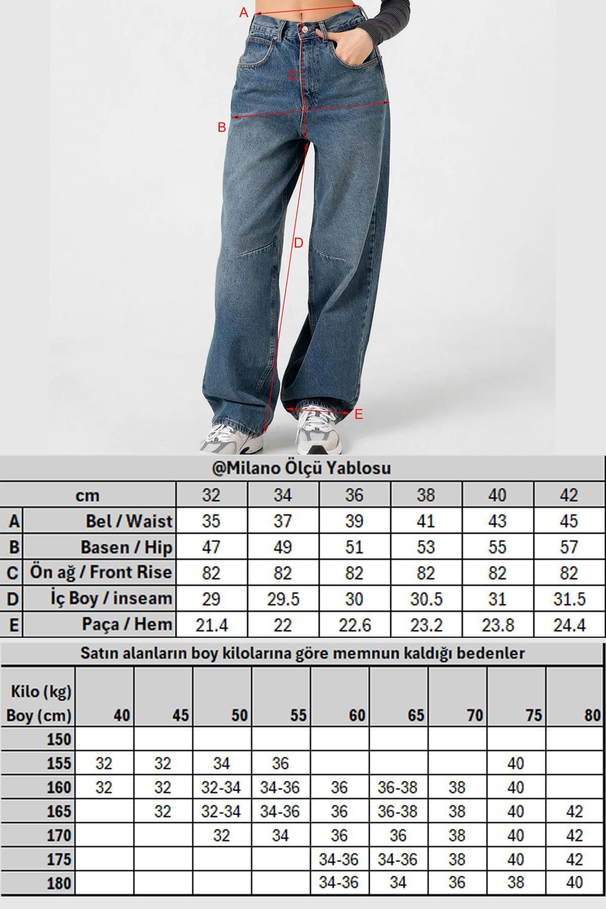 VANE'S Toka Detaylı Bol Kesim Geniş Paça Rahat Baggy Jean Kot Salaş Kadın Pantolon VANE'S Toka Detaylı Bol Kesim Geniş Paça Rahat Baggy Jean Kot Salaş Kadın Pantolon