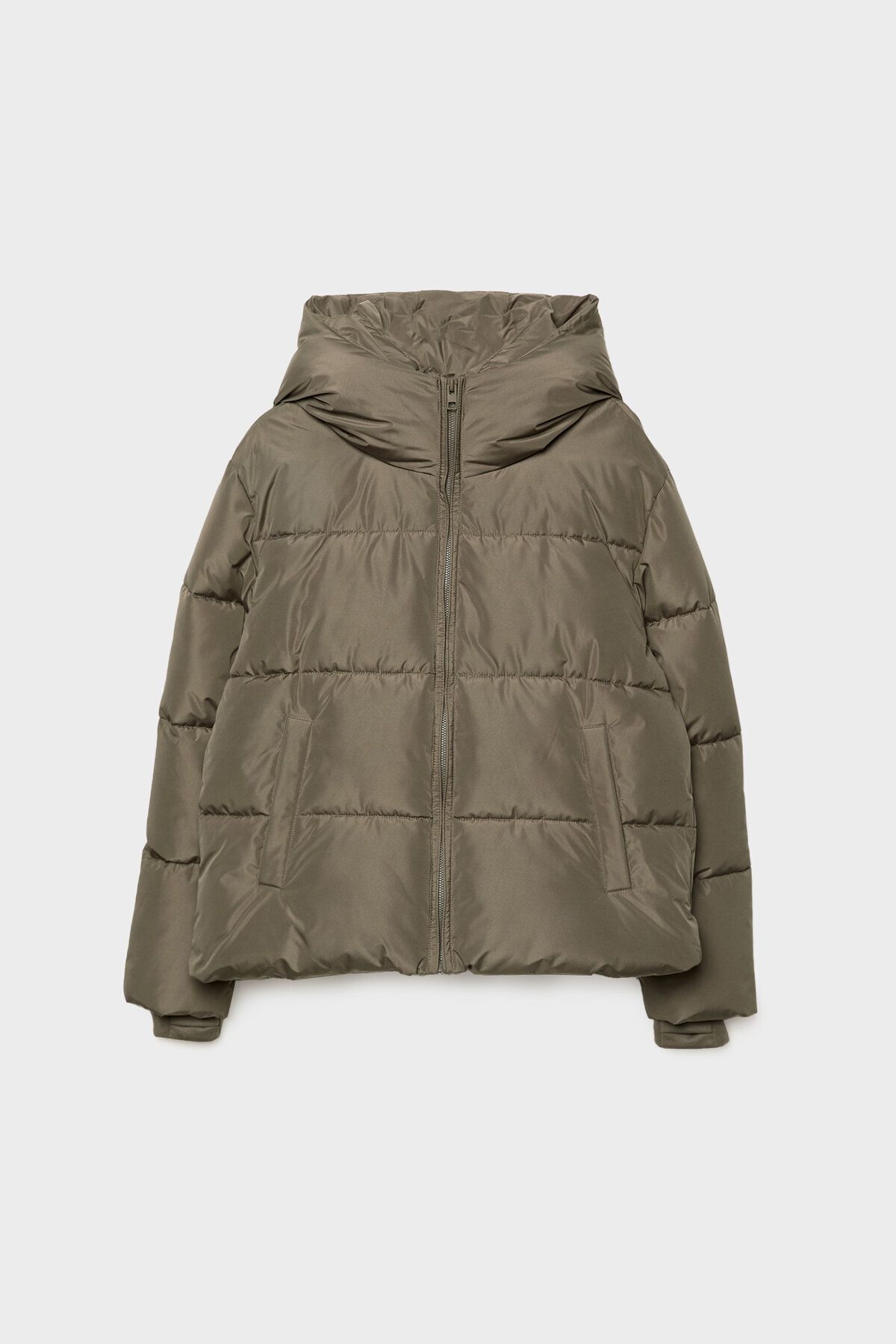 Kapüşonlu basic şişme mont Kapüşonlu basic şişme mont