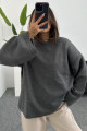 Pinterest Model Kadın Bol Kesim Geniş Kol Örgü Triko Sıfır Yaka Orta Boy Yumuşak Kazak Oversize Pinterest Model Kadın Bol Kesim Geniş Kol Örgü Triko Sıfır Yaka Orta Boy Yumuşak Kazak Oversize