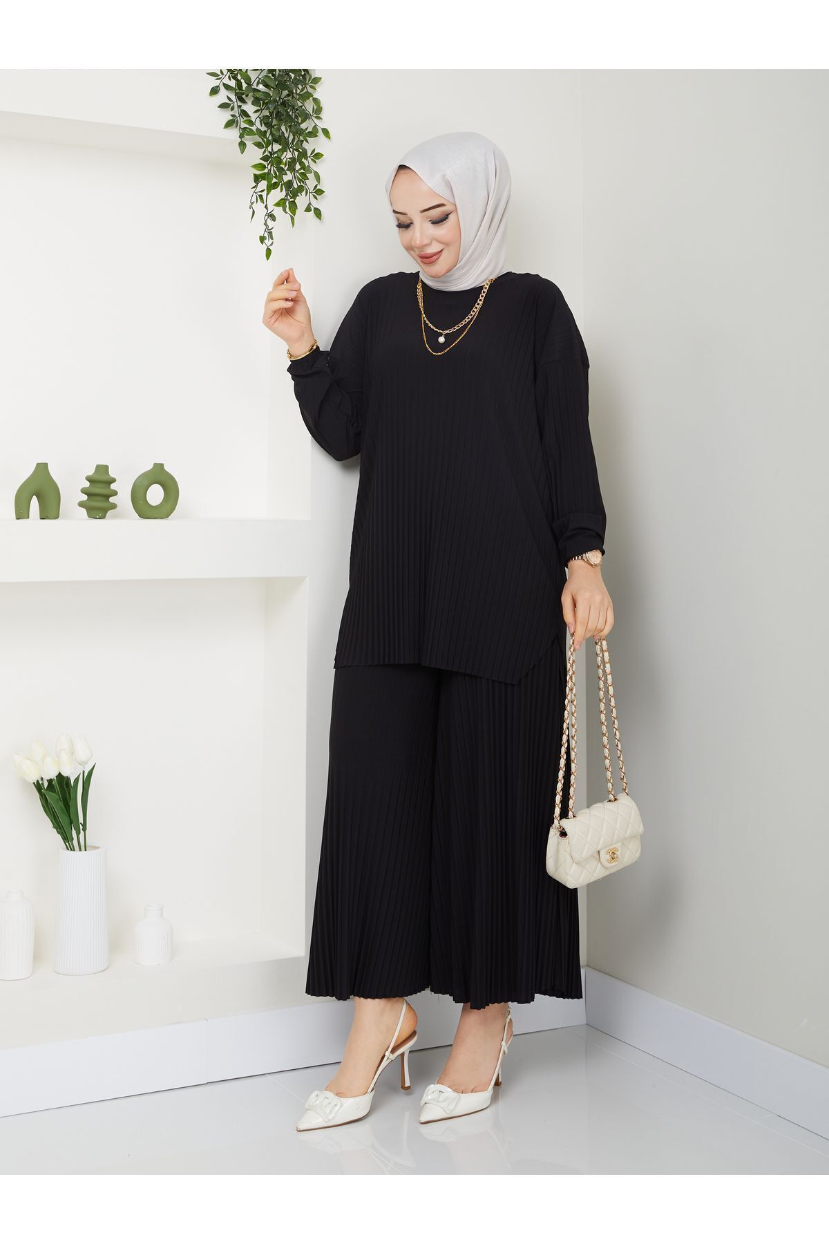 Yeni Sezon Çok Rahat Şık Etek Görünümlü Pantolon Tunik Ela Takım ?? Yeni Sezon Çok Rahat Şık Etek Görünümlü Pantolon Tunik Ela Takım ??