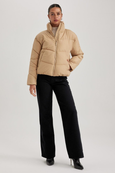 Su Geçirmez Relax Fit Dik Yaka Şişme Mont A3631ax23wn Su Geçirmez Relax Fit Dik Yaka Şişme Mont A3631ax23wn