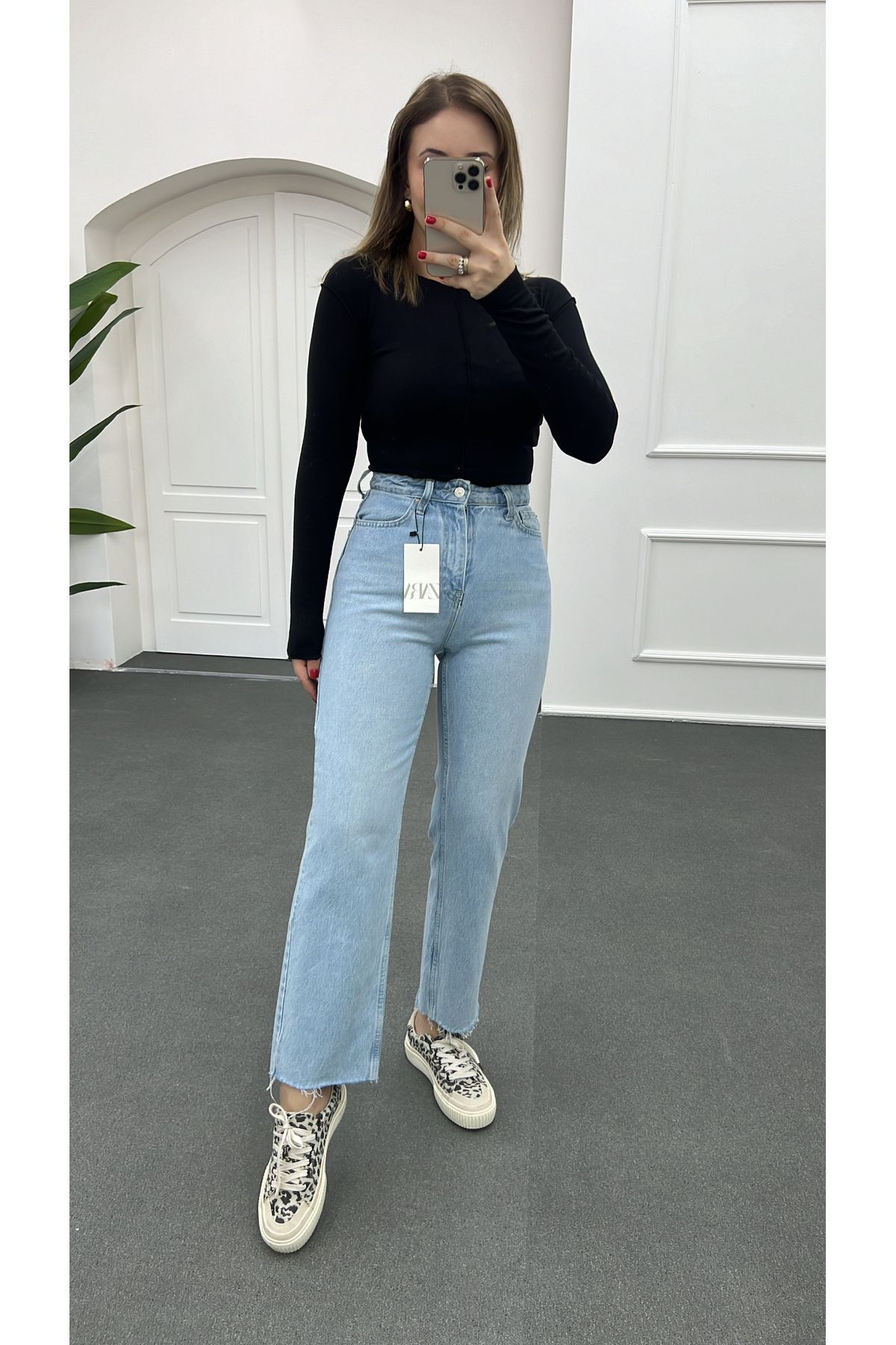 Mykonos Yıkamalı Kot Slim Straight Jeans Mykonos Yıkamalı Kot Slim Straight Jeans