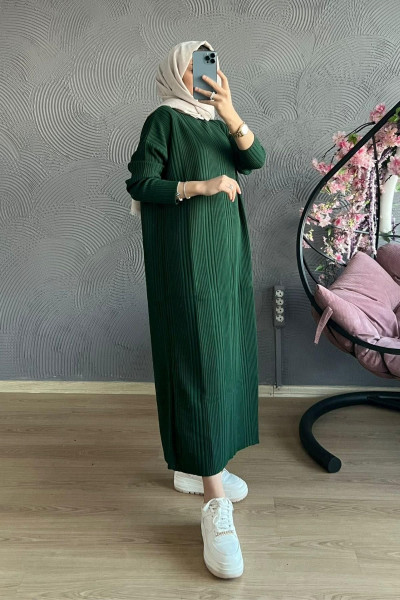 Tesettür Triko Elbise