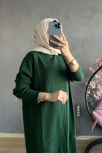 Tesettür Triko Elbise