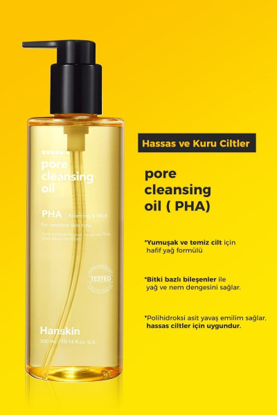 Pore Cleansing Oil Pha-hassas Ve Toleranssız Ciltler/gözenek Ve Makyaj Temizleme Yağı[300ml]