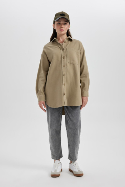 Relax Fit Gabardin Uzun Kollu Tunik A6474ax23au Relax Fit Gabardin Uzun Kollu Tunik A6474ax23au