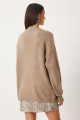 Kadın Vizon Oversize Yumuşak Triko Kazak FN03336 Kadın Vizon Oversize Yumuşak Triko Kazak FN03336
