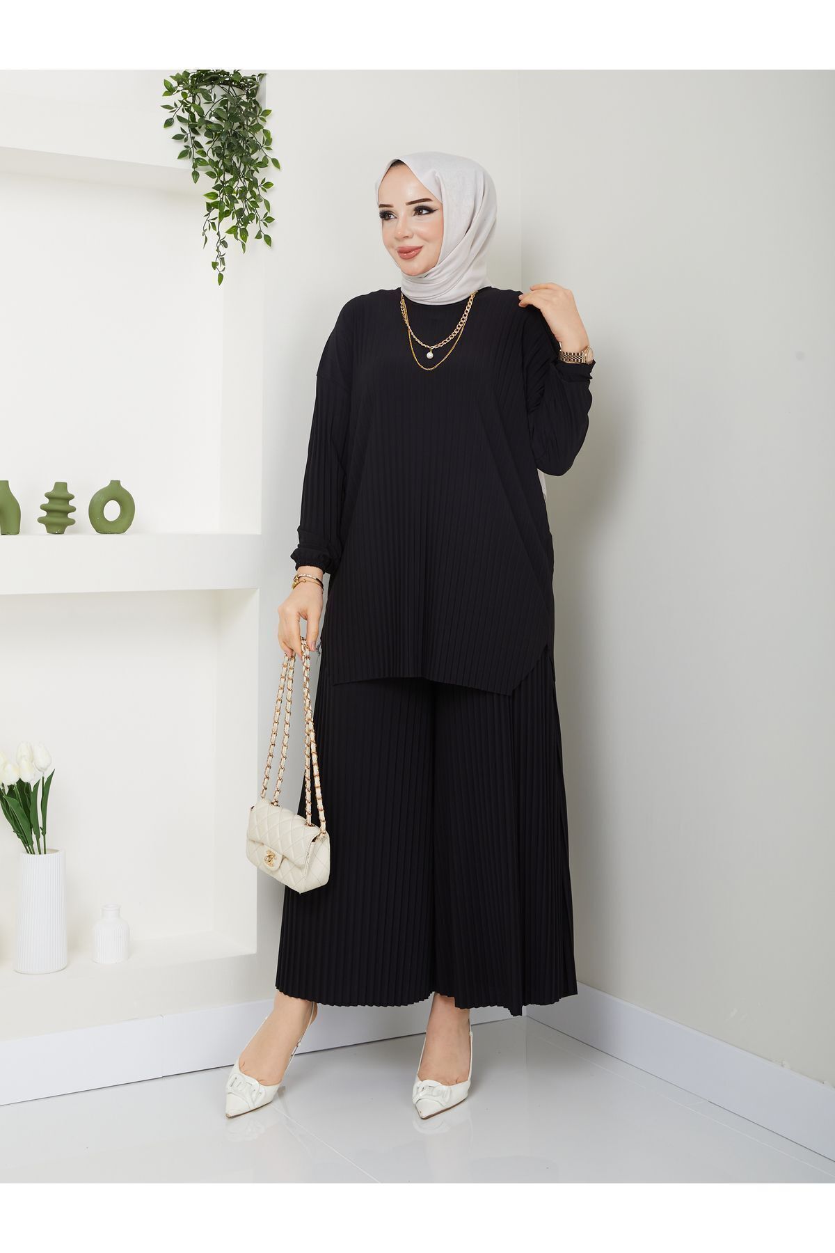 Yeni Sezon Çok Rahat Şık Etek Görünümlü Pantolon Tunik Ela Takım ?? Yeni Sezon Çok Rahat Şık Etek Görünümlü Pantolon Tunik Ela Takım ??