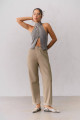 Straight fit paperbag pantolon Straight fit paperbag pantolon
