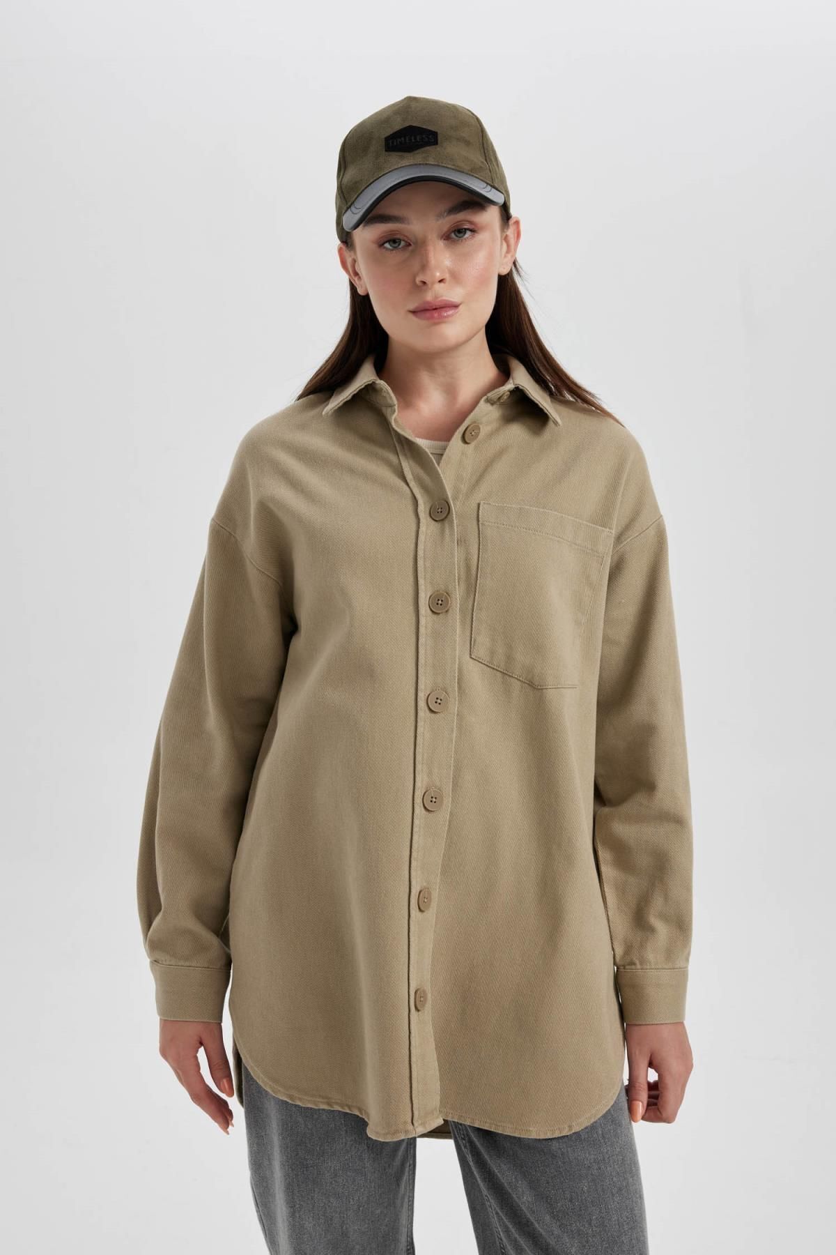 Relax Fit Gabardin Uzun Kollu Tunik A6474ax23au Relax Fit Gabardin Uzun Kollu Tunik A6474ax23au