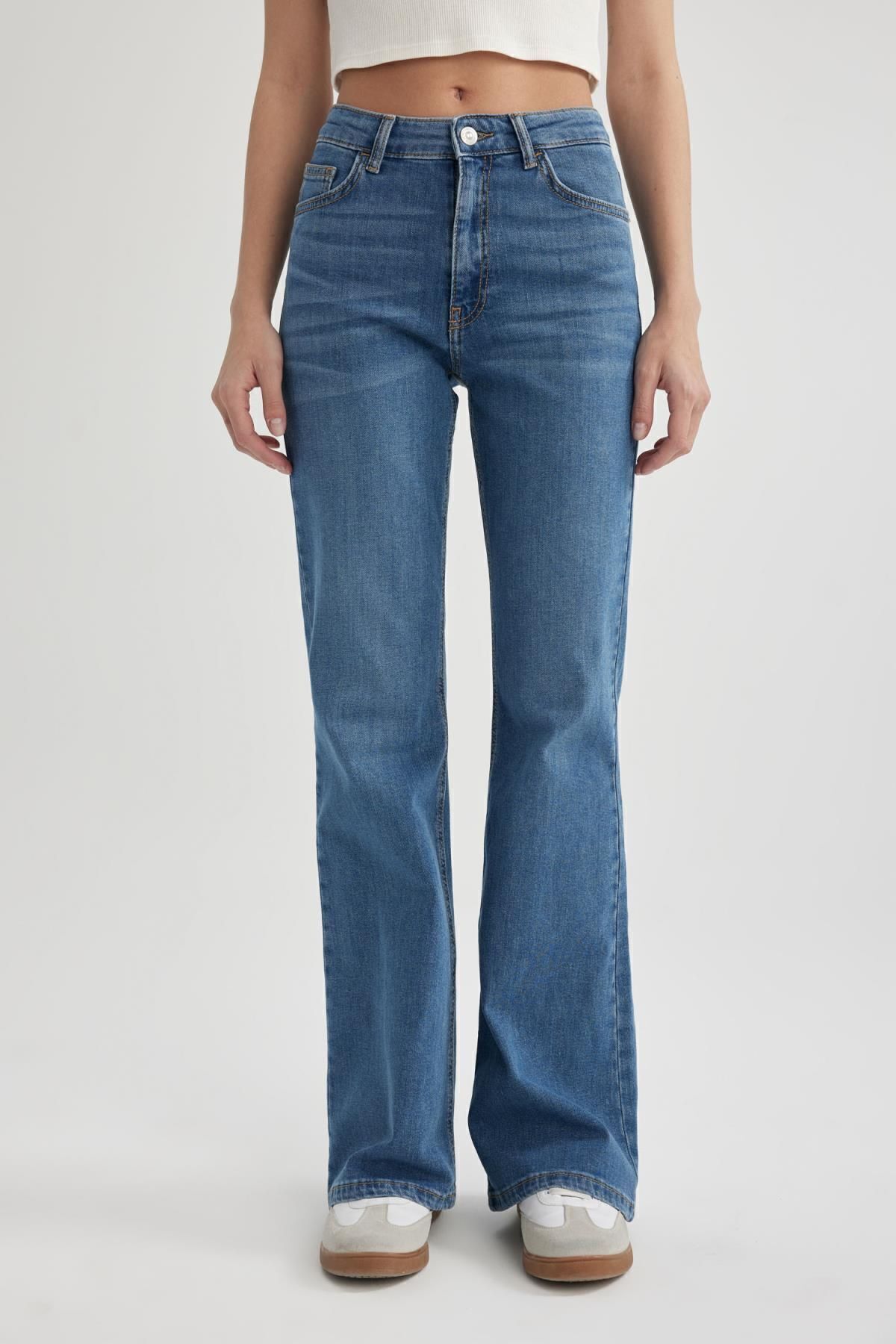 Mia Flare Fit Normal Bel Ispanyol Paça Uzun Jean Pantolon B6527ax24sp Mia Flare Fit Normal Bel Ispanyol Paça Uzun Jean Pantolon B6527ax24sp