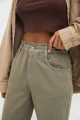 Straight fit paperbag pantolon Straight fit paperbag pantolon