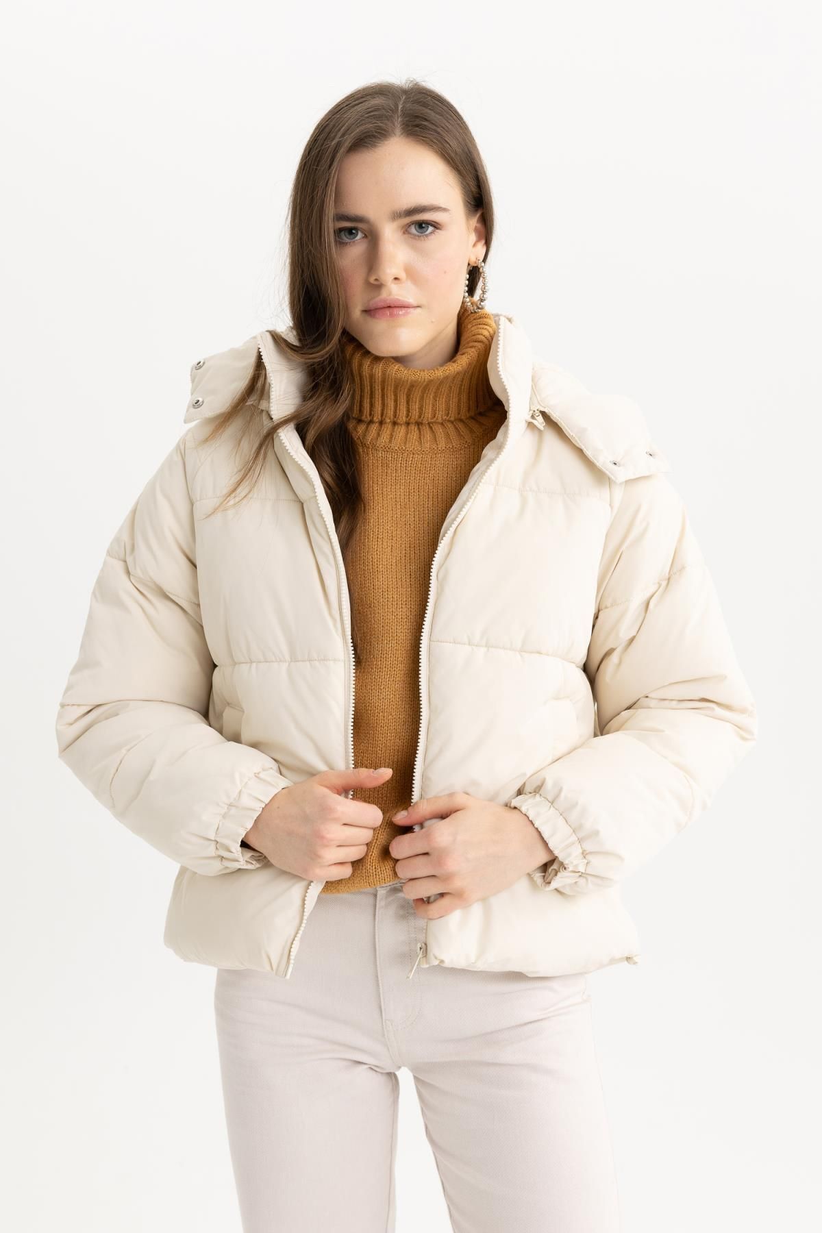 Su Geçirmez Relax Fit Kapüşonlu Astarlı Şişme Mont A2004ax23wn Su Geçirmez Relax Fit Kapüşonlu Astarlı Şişme Mont A2004ax23wn