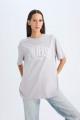 Oversize Fit Geniş Kalıp Bisiklet Yaka Baskılı Kısa Kollu Tişört D5278ax24au Oversize Fit Geniş Kalıp Bisiklet Yaka Baskılı Kısa Kollu Tişört D5278ax24au