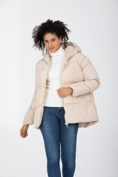 Kapüşonlu Unisex Regular Şişme Mont Kapüşonlu Unisex Regular Şişme Mont