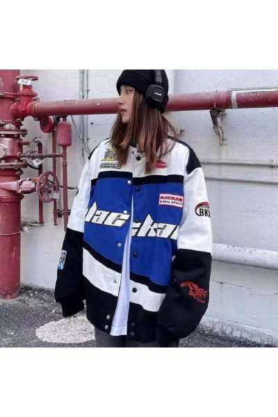 Mavi Black Air Retro Baggy Oversize Paraşüt Ceket Mavi Black Air Retro Baggy Oversize Paraşüt Ceket