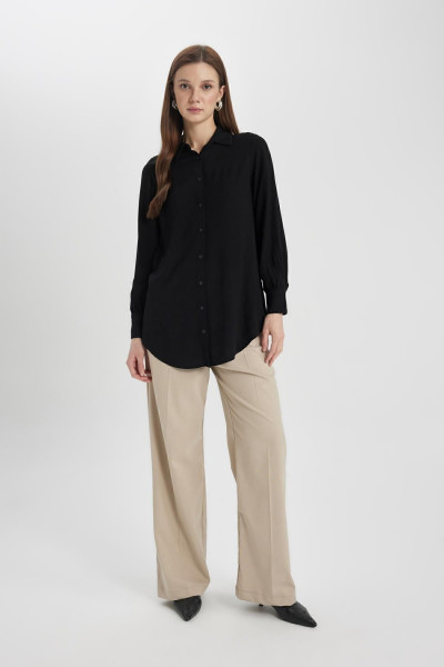 Regular Fit Uzun Kollu Gömlek Tunik Z3538az24sp Regular Fit Uzun Kollu Gömlek Tunik Z3538az24sp