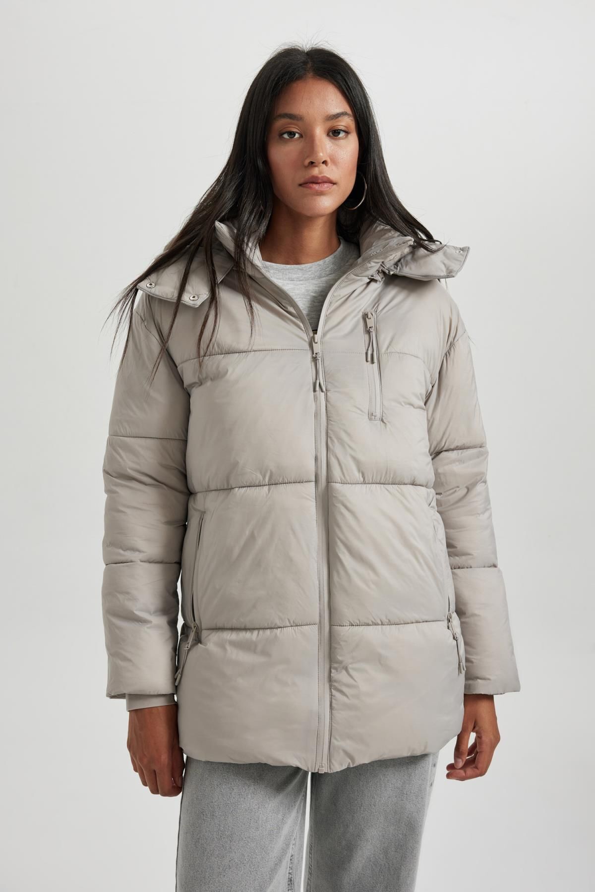 Su Geçirmez Relax Fit Kapüşonlu Şişme Mont A7167ax23wn Su Geçirmez Relax Fit Kapüşonlu Şişme Mont A7167ax23wn