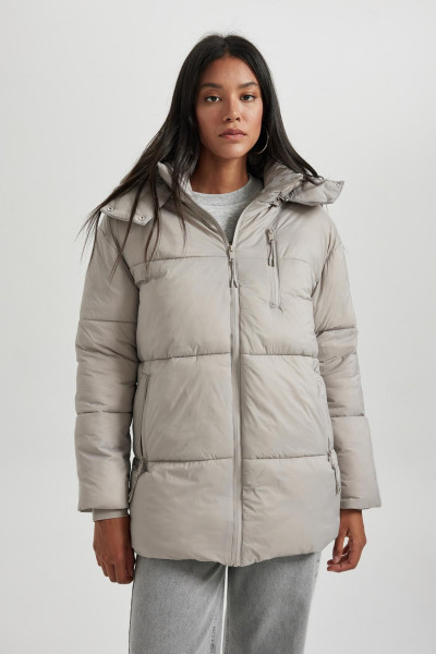 Su Geçirmez Relax Fit Kapüşonlu Şişme Mont A7167ax23wn Su Geçirmez Relax Fit Kapüşonlu Şişme Mont A7167ax23wn