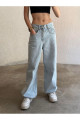 Karyıkama BAGGY Toka Detaylı Bol Kesim Geniş Paça Rahat Baggy Jean Kot Salaş Kadın Pantolon Spear Karyıkama BAGGY Toka Detaylı Bol Kesim Geniş Paça Rahat Baggy Jean Kot Salaş Kadın Pantolon Spear