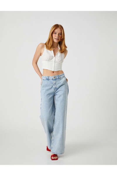 Yüksek Bel Kot Pantolon Ekstra Geniş Paça - Bianca Jeans Yüksek Bel Kot Pantolon Ekstra Geniş Paça - Bianca Jeans